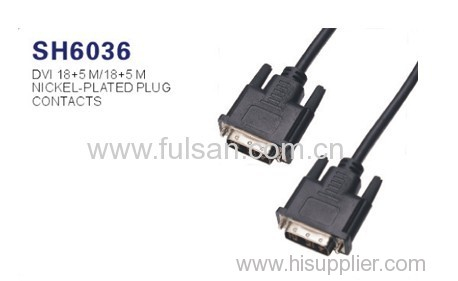 High Speed DVI cable 18+1,18+5,24+1,24+5