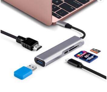 High speed 5Gbps type C usb hub to usb 3.0 type c hdmi sd/micro sd card reader support PD charging 4K 