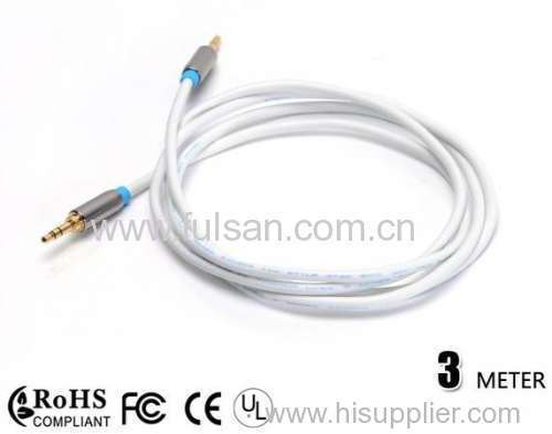 3.5mm aux audio cable with high quality metal shell 3m 10ft