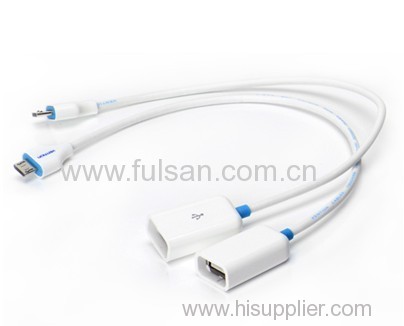 USB 2.0 Female to Micro USB Male OTG On-The-Go Cable Adapter