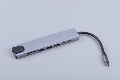 High Quality Interface Type C USB Hub USB 3.0 SD Card Reader Multi Port Pd Charging 8 in 1 Type C Hub