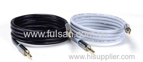 Universal 3.5mm Flat Cable Audio Video AUX Cable 0.75m