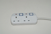 EU/UK/US/AU/JP 4 Ports 3m Usb Power Strip with USB Surge Protector