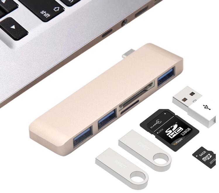 New Arrival 5 in 1 USB C HUB Adapter USB HUB 3.0 for Laptop 
