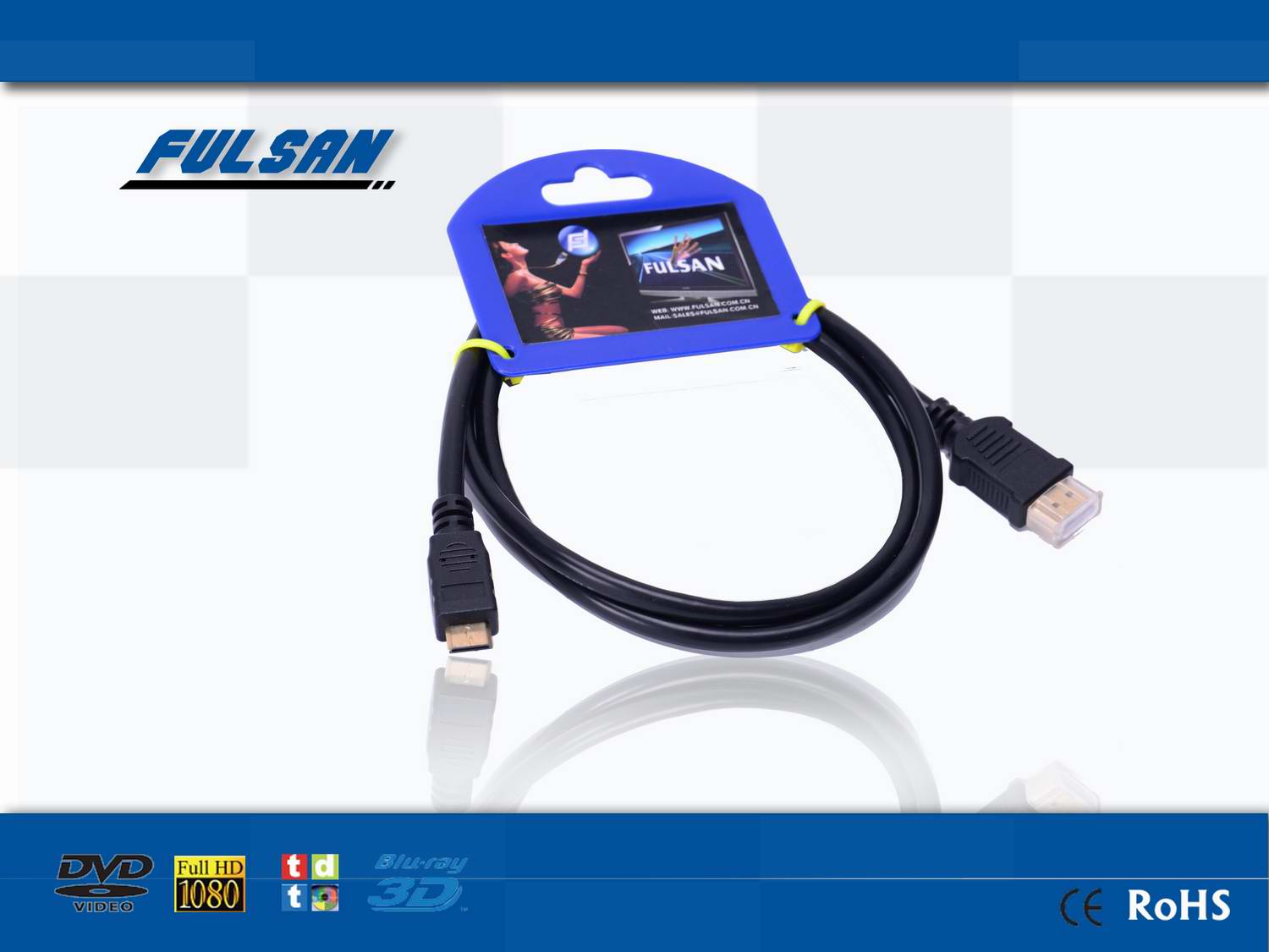 OEM Desgin Micro HDMI Cable with 1.4V Ethernet for 1080P HDTV DV