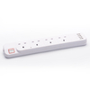 UK Type Unique Switch 3 Way Power Socket Outlet with USB