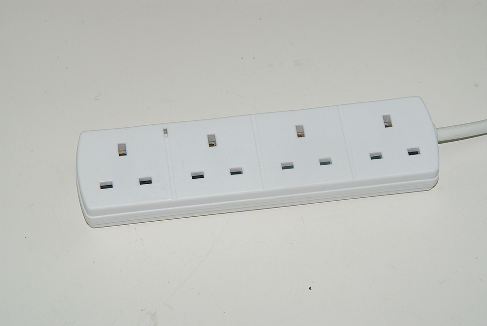 6 Way French Type Euro Socket Multiple Socket Extension Power Socket with Switch