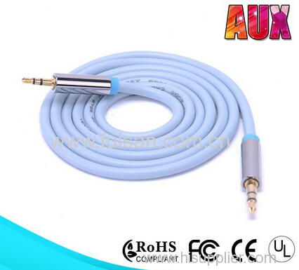 High Quality Metal Shell 3.5mm stereo cable