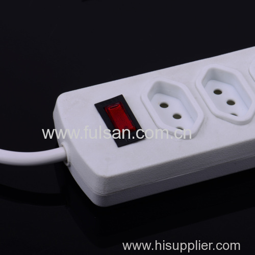 6 Way Universal Extension Power Strip with Switch