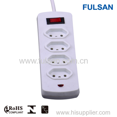 2-6 Ports Extension Socket Electrical Power Strip with LED indicator