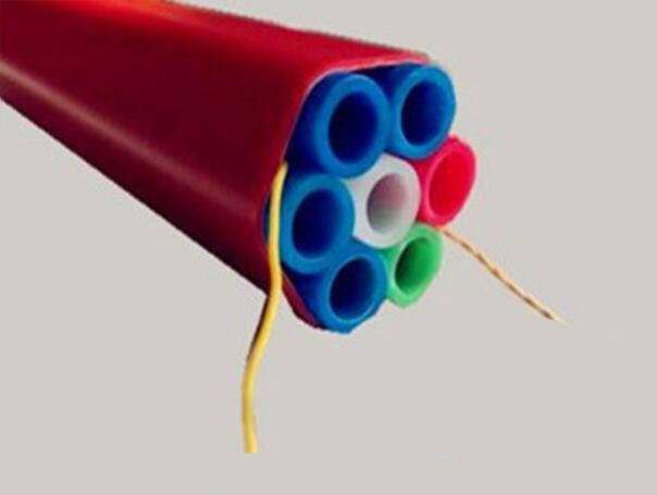 Air Blown Fiber Optic Cable HDPE Direct Buried Micro Tube Bundles 
