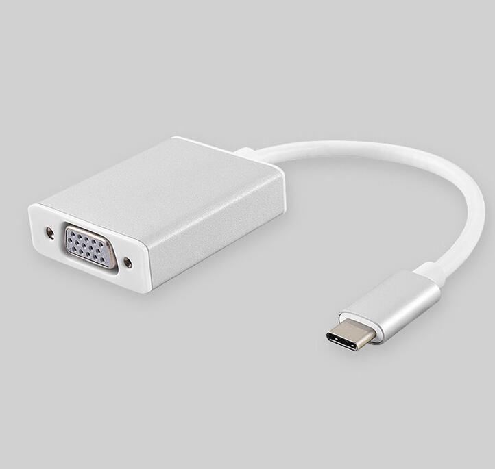 USB C To VGA PD Adapter for Macbook 3 in 1 Type C 