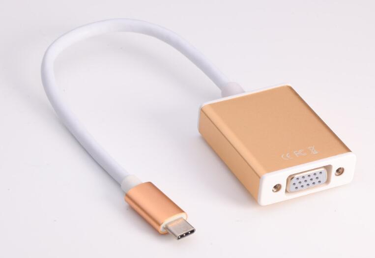 USB Type C to VGA Converter Type c to VGA 1080P @60Hz Adapter 