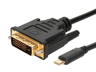 USB Type C male to DVI Male 1080p cable black