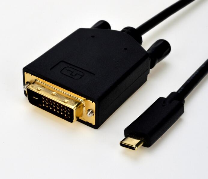 High Quality Gold Plated Connector USB Type C To DVI Cable 6FT 1.83m
