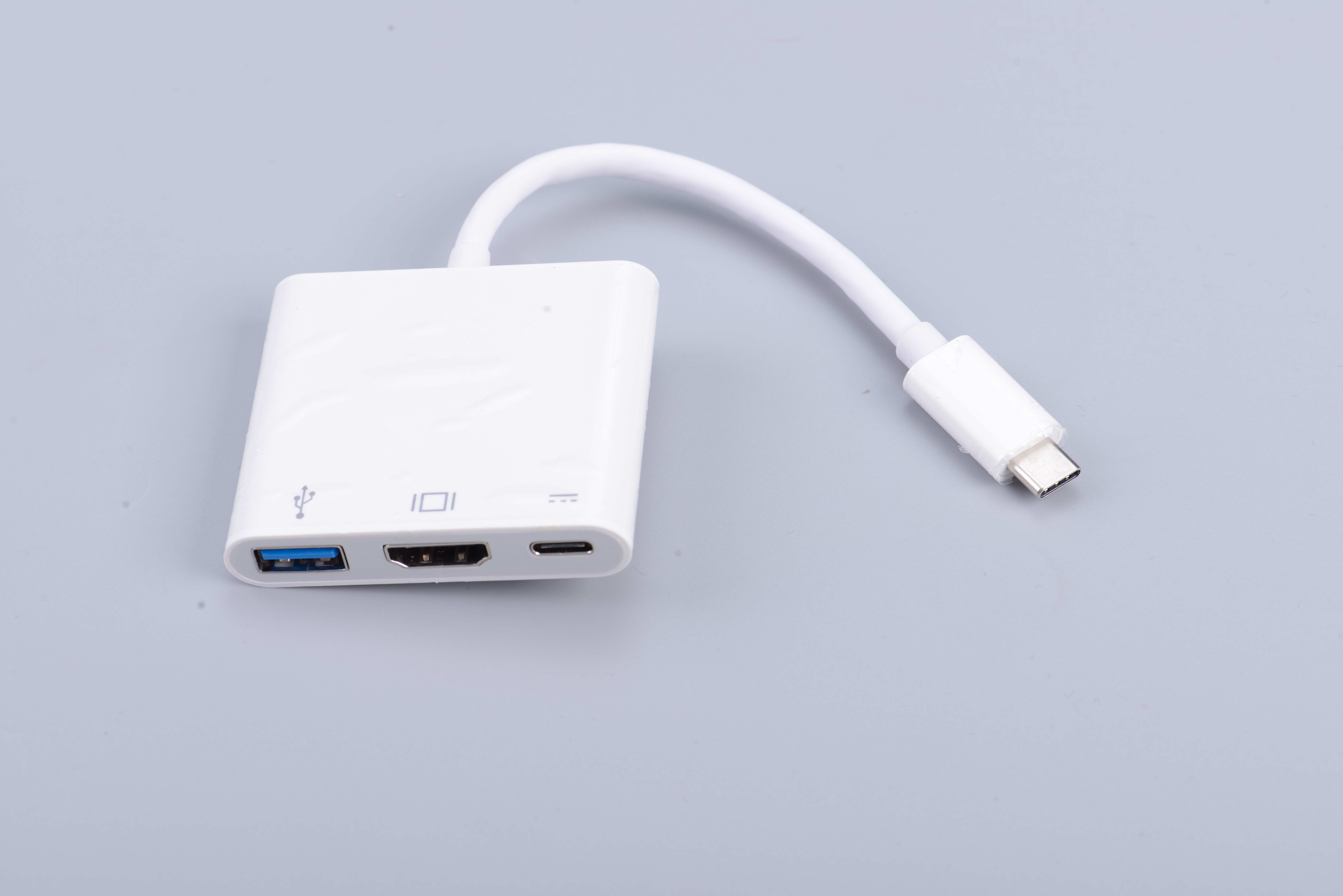 Type C HUB to HDMI 4K Multi Port USB USB C Adapter 3 in 1 with USB 3.0