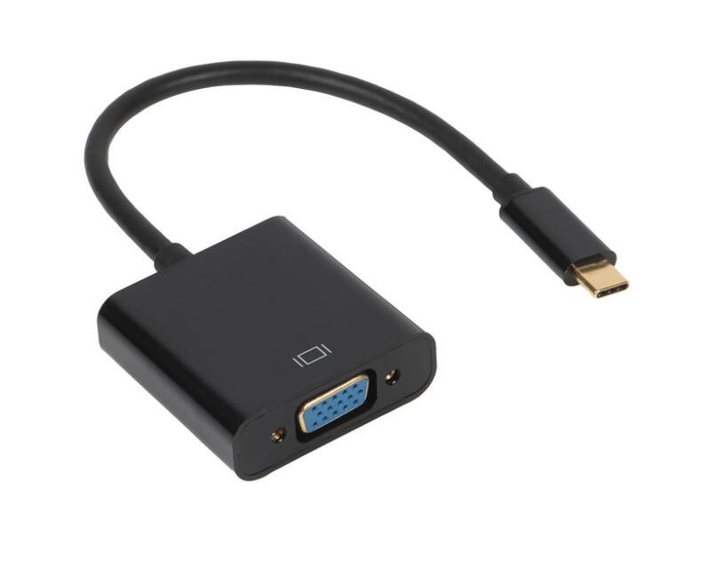 Factory Directly Supply ABS USB C To VGA F Adapter Cable 
